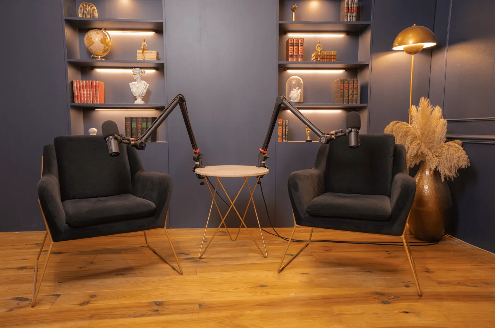 Décor Vénus du studio podcast KOSMOS à Bordeaux