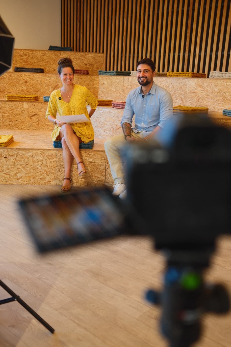 Tournage d'un film d'entreprise par KOSMOS